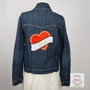 Single Satin Heart & Banner Jacket